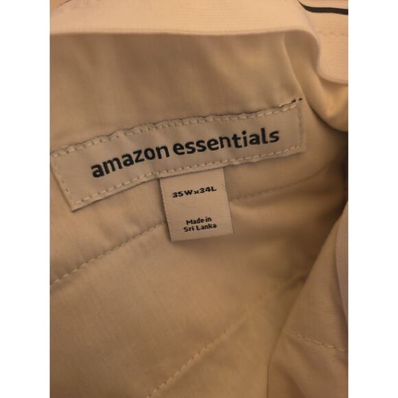 Amazon Essentials Men's 35x34 Slim Fit Chino Pants Stone Off White NWT Tall - Picture 5 of 6